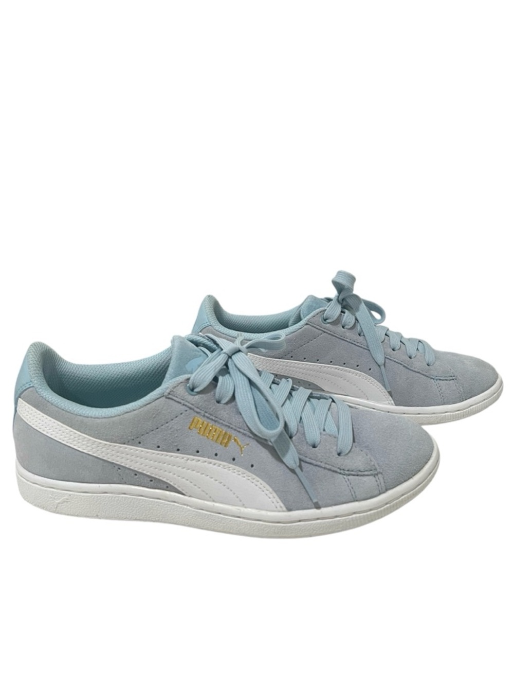 Puma Classic Suede Low-Top Sneakers 7 Light Blue